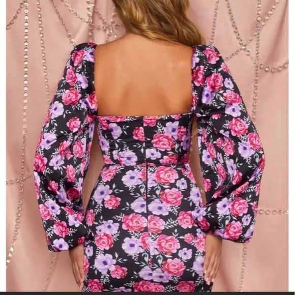 - BRAND NEW Oh Polly Pink flower dress - Picture 2 of 6